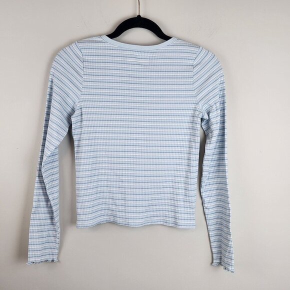 Abercrombie Kids girls 13 / 14 cropped long sleeve cardigan New blue - Picture 7 of 11